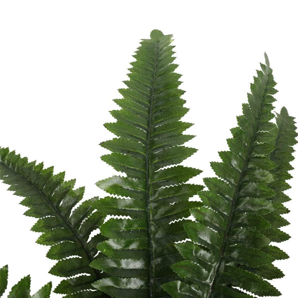 Artificial Potted Natural Green Boston Fern (50cm high 70cm wide) - Mekamart Australia
