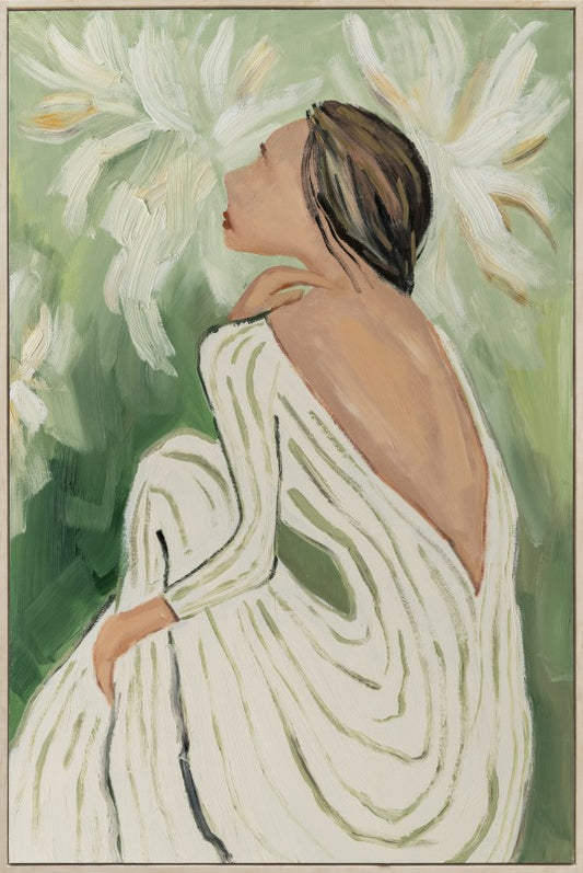 Dawn With The Flowers Framed Artwork 120cm