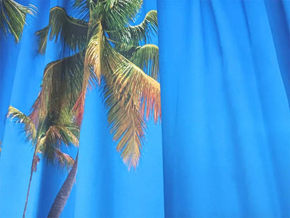 Sea View 3D Printing Blockout Curtains 260x213cm PINCH PLEAT Fabric Seascape - Mekamart Australia