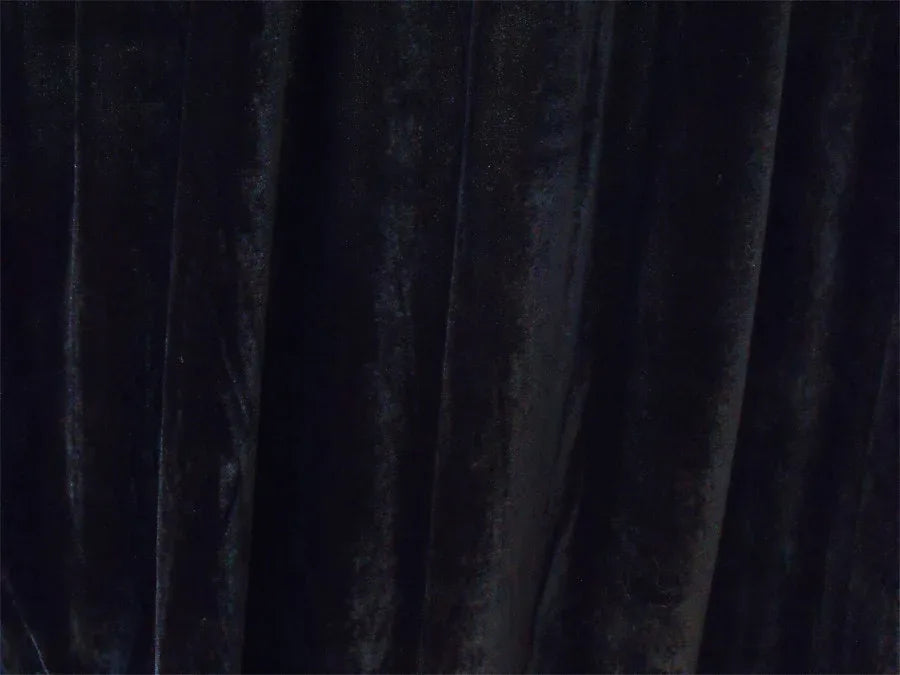 Large Velvet Curtains Black 600cm wide x 230cm Drop PINCH PLEAT+ 30 Hooks New - Mekamart Australia