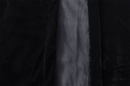 Large Velvet Curtains Black 600cm wide x 230cm Drop PINCH PLEAT+ 30 Hooks New - Mekamart Australia