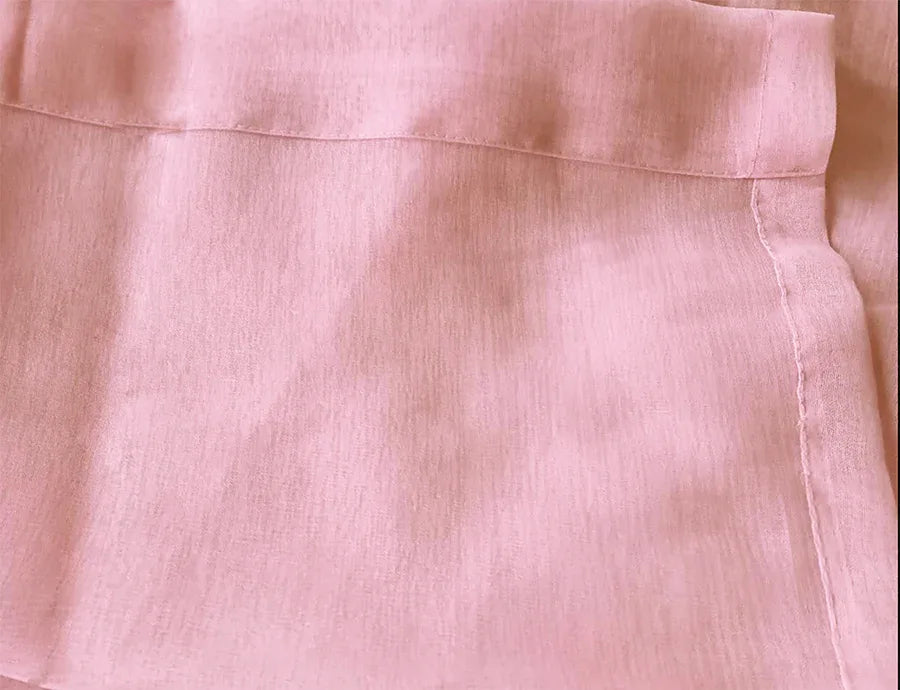 2 Sheer Voile Curtains 544cm wide 230cm drop+30 Hooks Pinch Pleat New Pink - Mekamart Australia