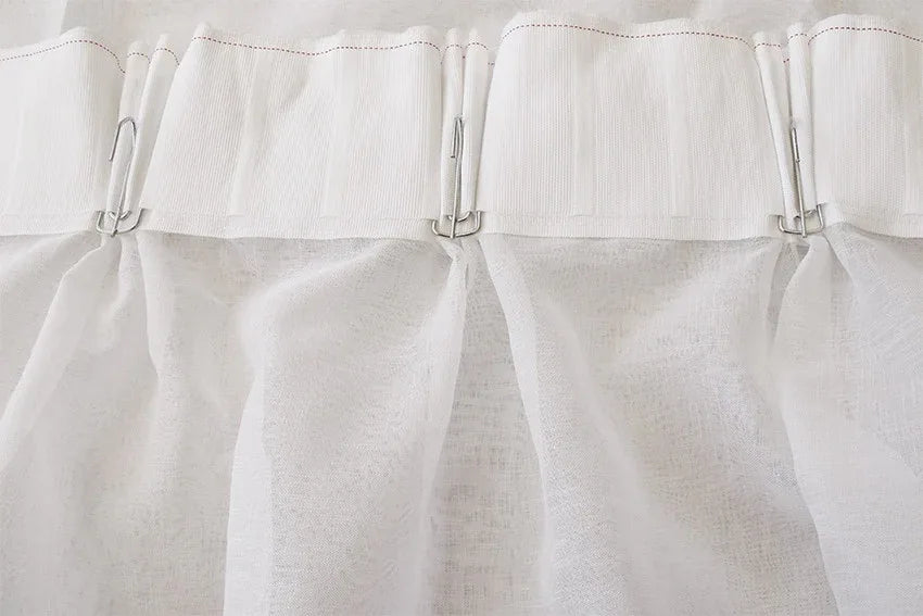 2 Long drop Sheer Voile Curtains 580cm wide 270cm long+30 Hooks Pinch Pleat New - Mekamart Australia