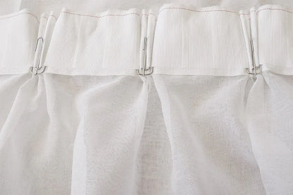 2 Long drop Sheer Voile Curtains 580cm wide 270cm long+30 Hooks Pinch Pleat New - Mekamart Australia