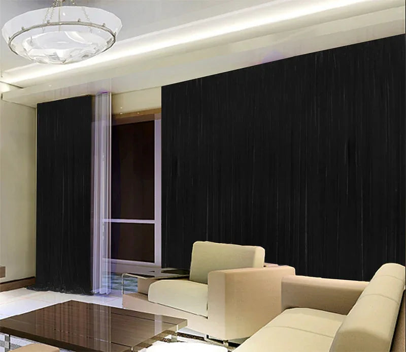 Long Large Thick Black Velvet Curtains 580x270cm+full liner,Blockout,Pinch Pleat - Mekamart Australia