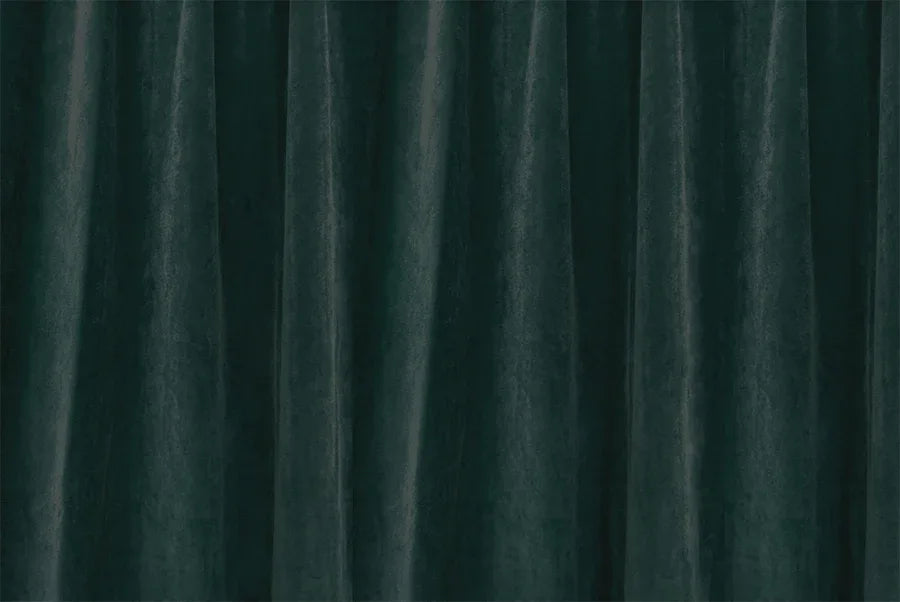 Large Thick Faux Mink Velvet Curtains 270x 230cm+15 Hooks Pinch Pleat, Green,New - Mekamart Australia