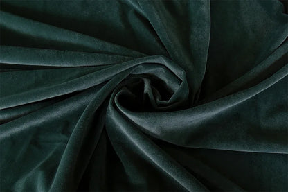 Large Thick Faux Mink Velvet Curtains 270x 230cm+15 Hooks Pinch Pleat, Green,New - Mekamart Australia