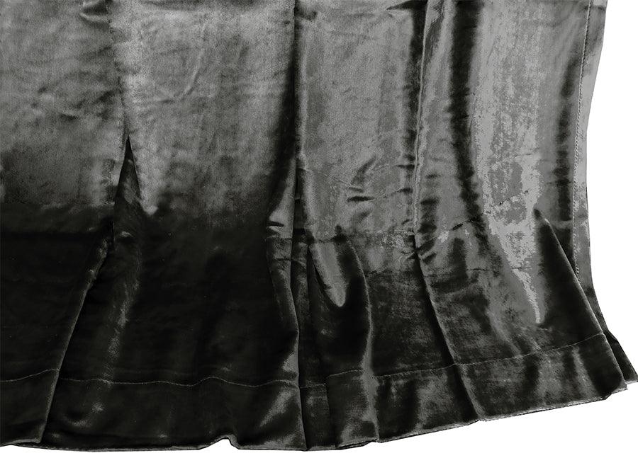 Large Thick Velvet Curtains Warp Knitted Velvet 540x270cm+Hooks Pinch Pleat Grey - Mekamart Australia