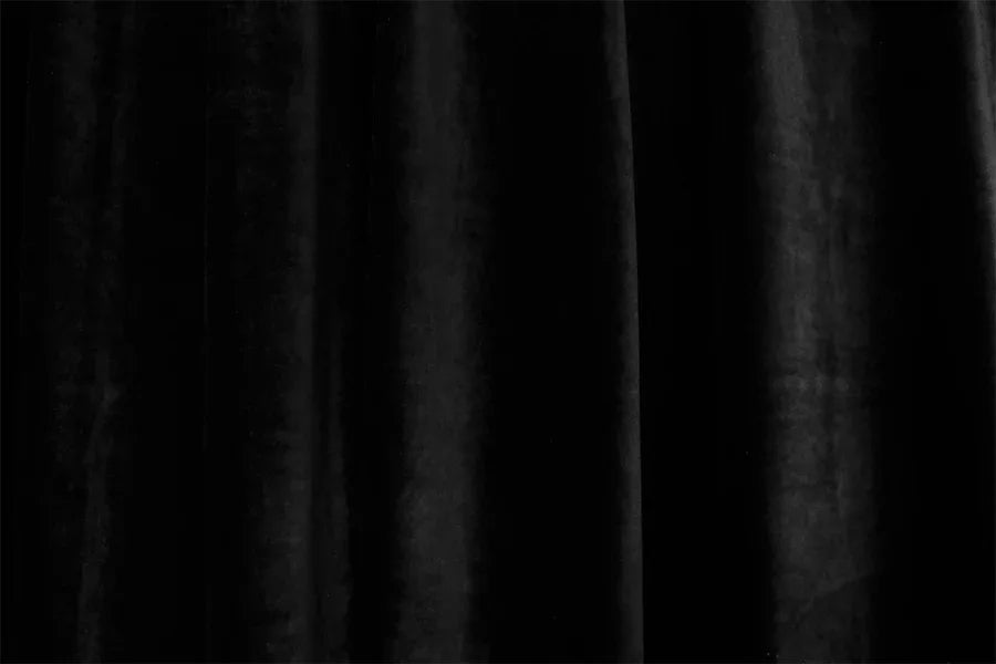 Large Thick Faux Mink Velvet Curtains Blockout 550x 230cm+Hook Pinch Pleat Black - Mekamart Australia