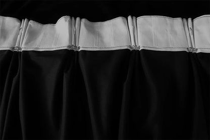 Large Thick Faux Mink Velvet Curtains Blockout 550x 230cm+Hook Pinch Pleat Black - Mekamart Australia
