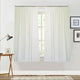 Milk White Curtain 130x160cm PINCH PLEAT High Level Fabric 1 Panel for wall - Mekamart Australia