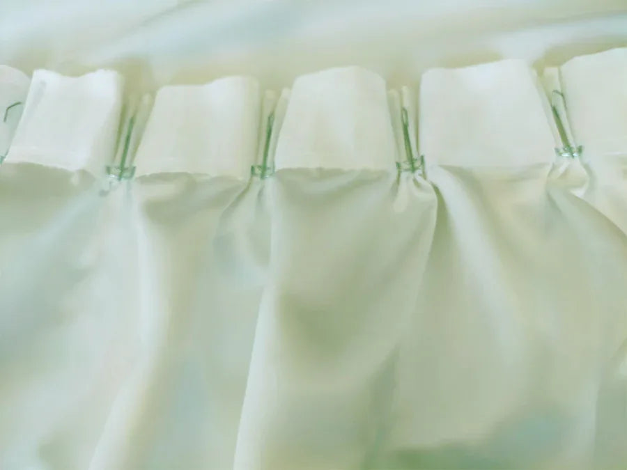 Milk White Curtain 130x160cm PINCH PLEAT High Level Fabric 1 Panel for wall - Mekamart Australia