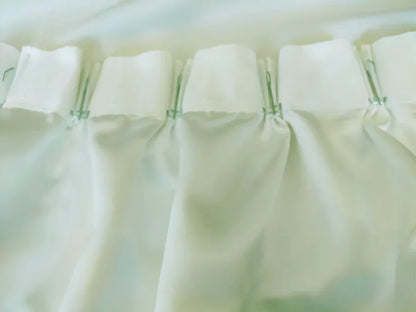 Milk White Curtain 130x160cm PINCH PLEAT High Level Fabric 1 Panel for wall - Mekamart Australia