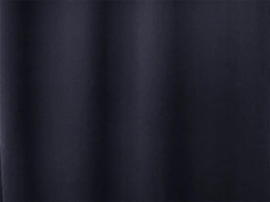 100% Blockout Curtain 270x230cm PINCH PLEAT Blackout High Level Fabric Black - Mekamart Australia
