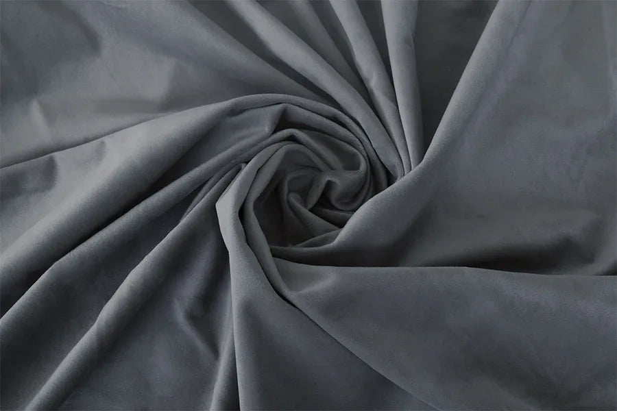 Large Thick Velvet Blockout Curtains 550x 230cm PINCH PLEAT 2 panel+Hooks Grey - Mekamart Australia