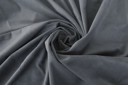 Large Thick Velvet Blockout Curtains 550x 230cm PINCH PLEAT 2 panel+Hooks Grey - Mekamart Australia