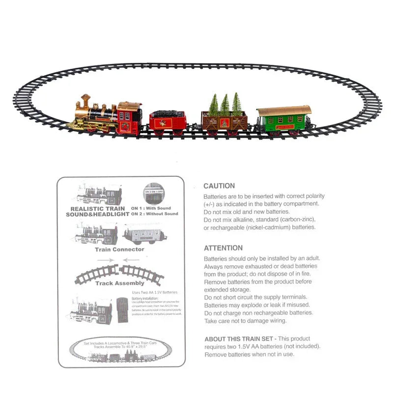 NNEOBA Christmas Village Train Set - Mekamart Australia
