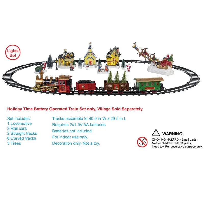 NNEOBA Christmas Village Train Set - Mekamart Australia