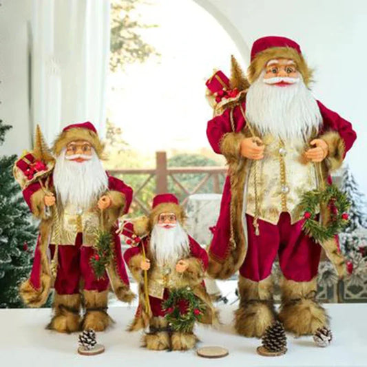 Christmas Santa Claus Doll - 30cm - Mekamart Australia