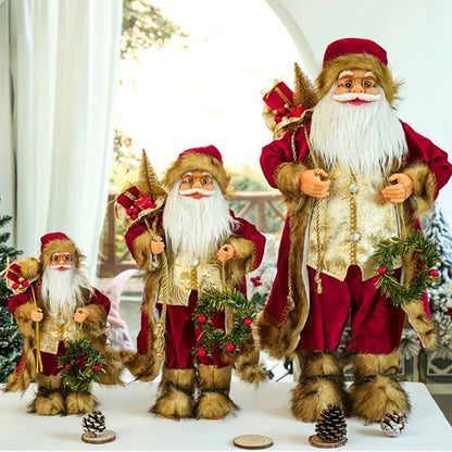 Christmas Santa Claus Doll - 30cm - Mekamart Australia