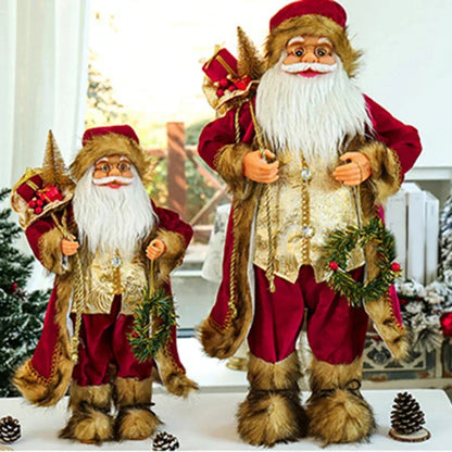 Christmas Santa Claus Doll - 30cm - Mekamart Australia