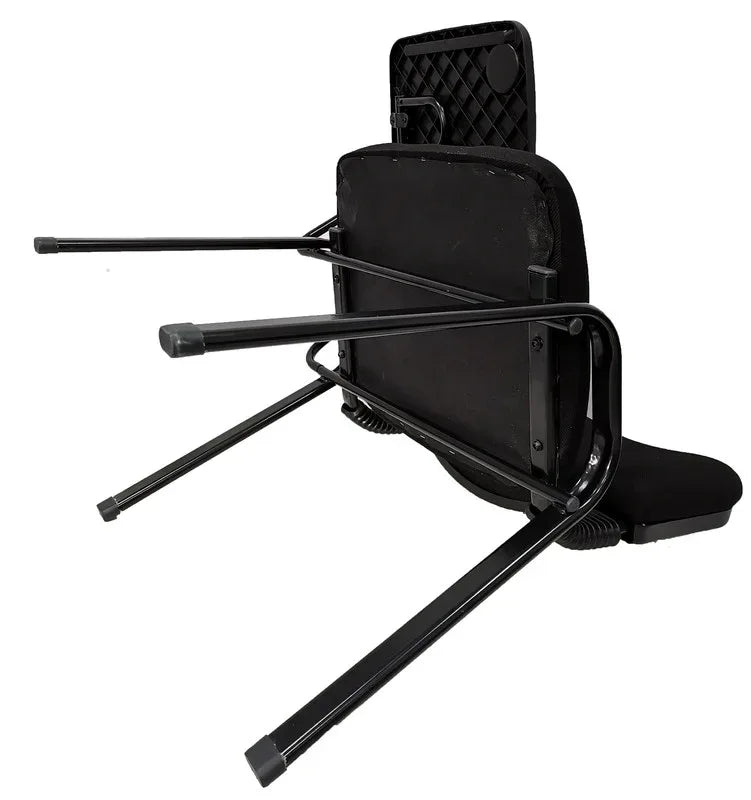 NNECN Lecture Chair with Table Top for Classroom Lecture Training Conference (Set of 6-Black) - Mekamart Australia