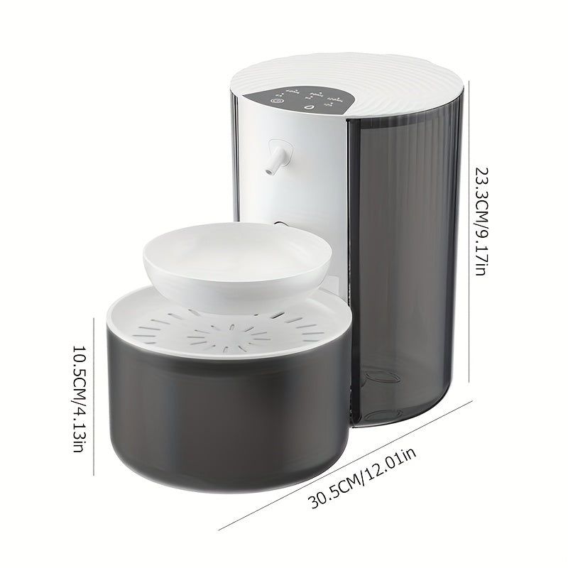 Smart Cat Water Fountain with 3L, USB & Battery