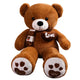 NNECN Huge 100cm Brown Giant Teddy Bear Toys Stuffed Animals Soft Plush Cotton Scarf Bear Hold Pillow Doll - Mekamart Australia