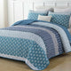Classic Hydrangea Soft Quilted 3 Pc Bedspread & Pillow Cover Set - Mekamart Australia