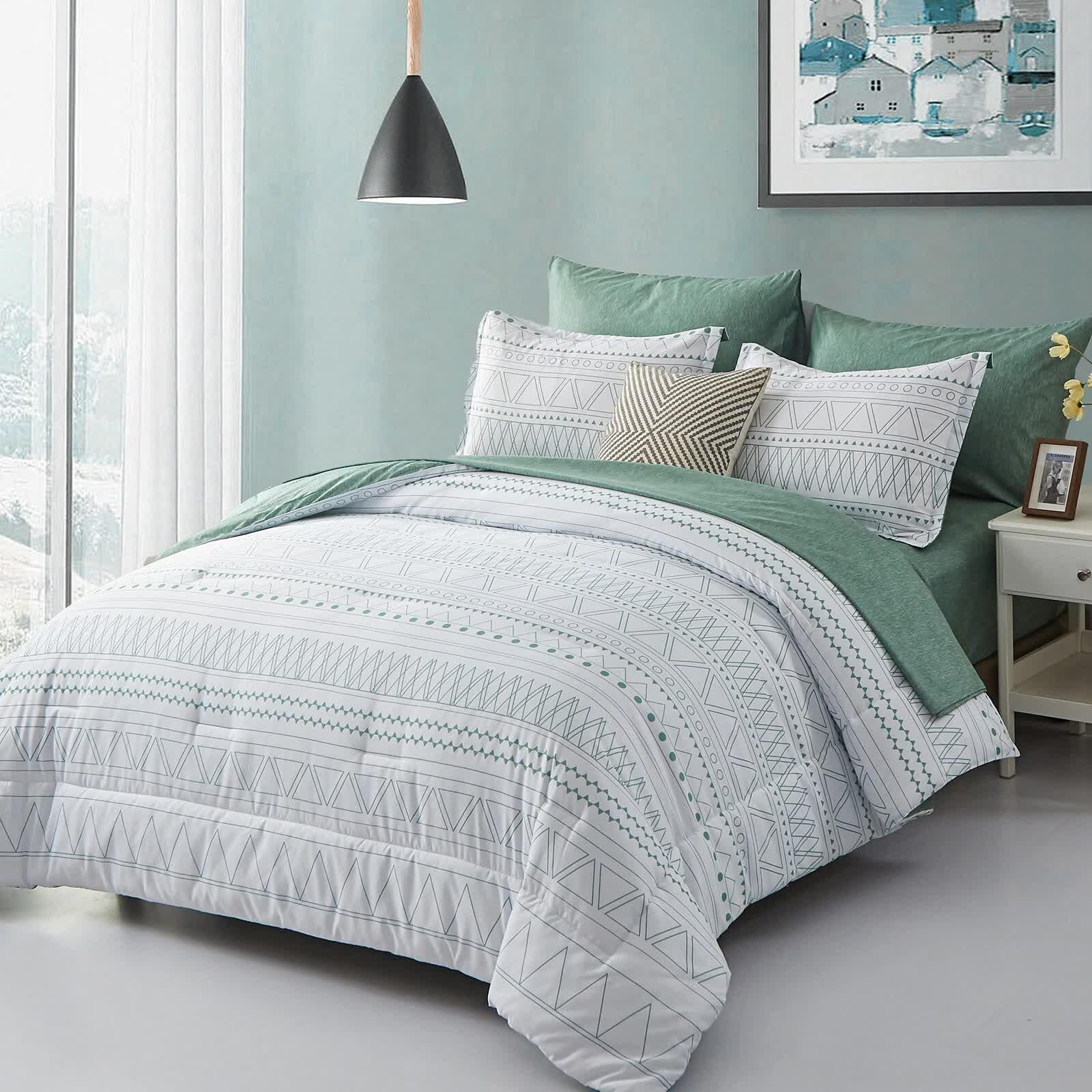 Boho Vibes Bedding Set – 3‑Piece Comforter & Pillow Covers - Mekamart Australia