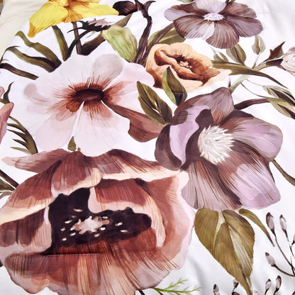 Floral Comforter Set, King Size, Blush Floral 3-Piece Bedding, Soft Microfiber for All Seasons - Mekamart Australia