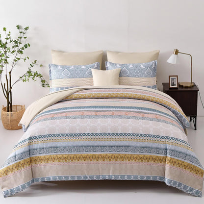 Luxe Loft Boho Quilted Comforter & Shams – Trending 3‑Piece Set - Mekamart Australia