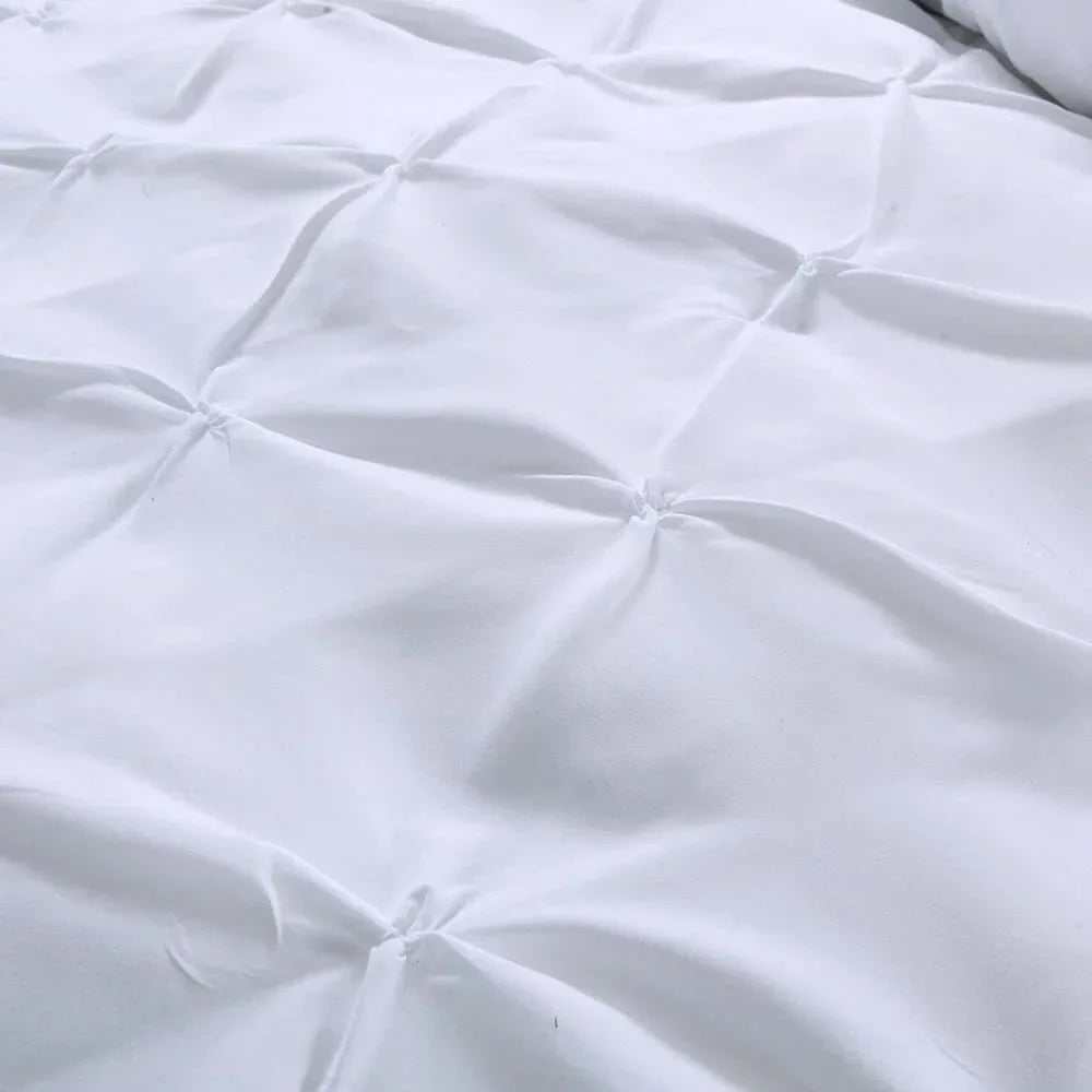 Minimal Mood white Comforter Collection – Modern 3‑Piece Set - Mekamart Australia