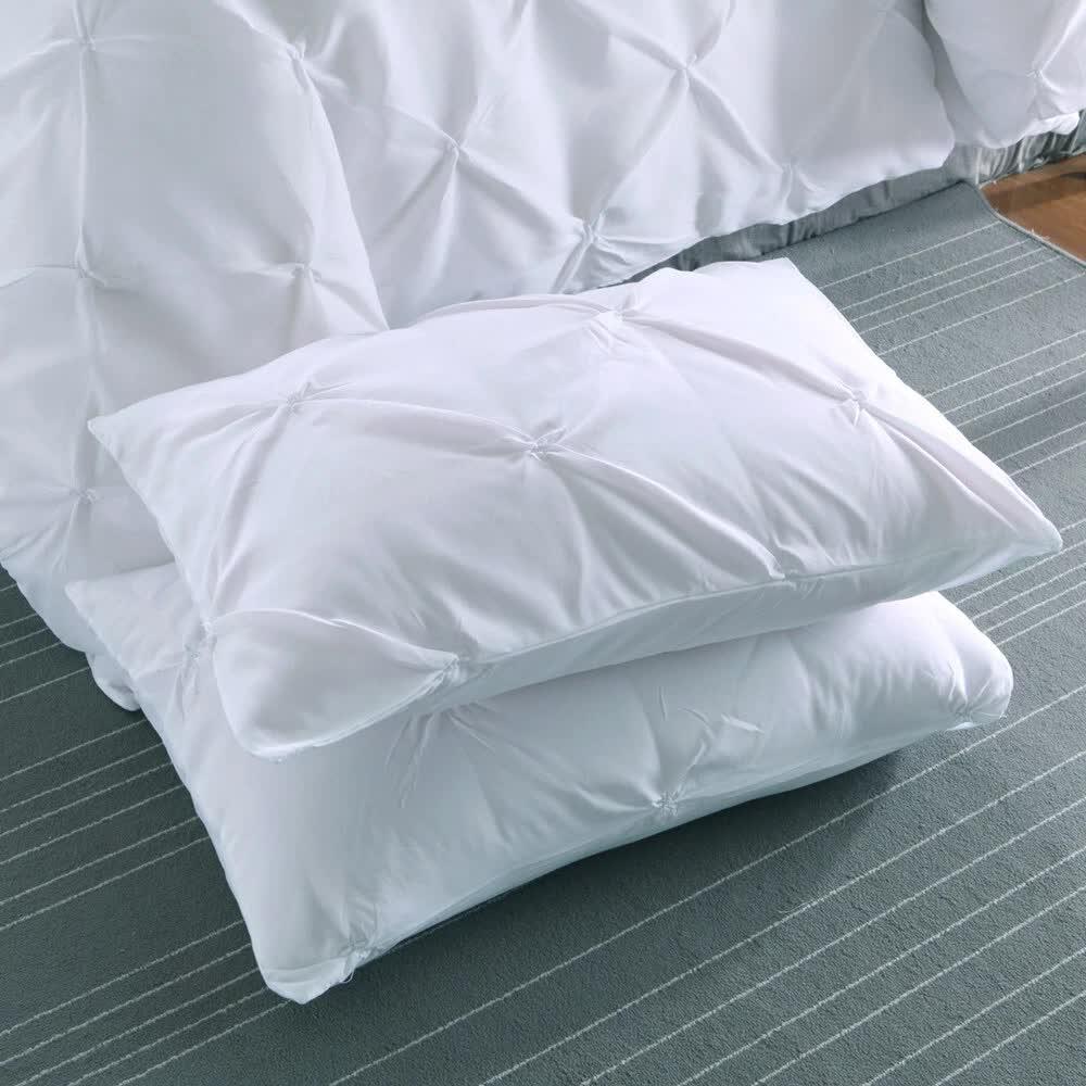 Minimal Mood white Comforter Collection – Modern 3‑Piece Set - Mekamart Australia