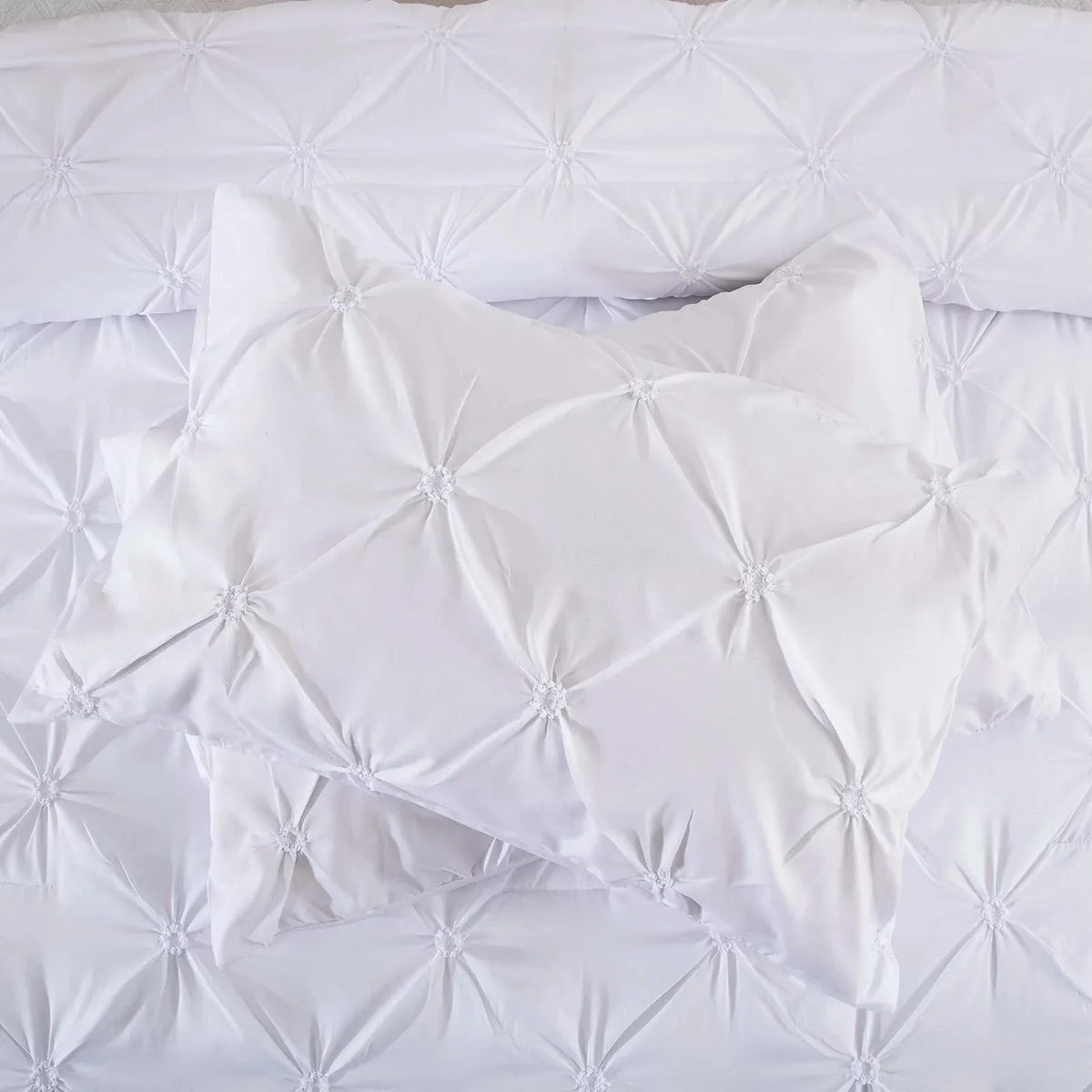 Minimal Mood white Comforter Collection – Modern 3‑Piece Set - Mekamart Australia