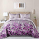 Luxurious Orchid patchwork Plaid 3 Pc Bedspread & Pillow Cover Set - Mekamart Australia
