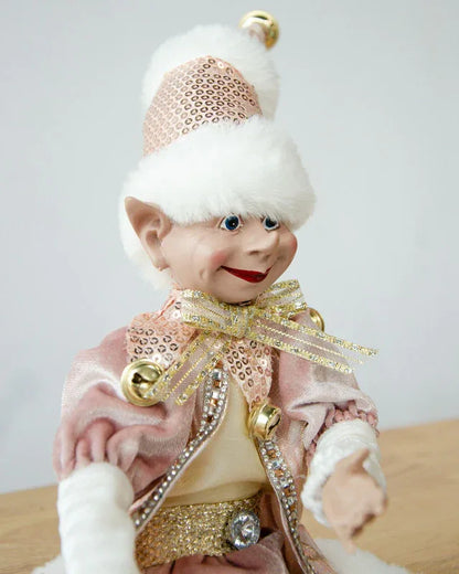 LUXURY CHRISTMAS ELF PINK GOLD 51CM - Mekamart Australia
