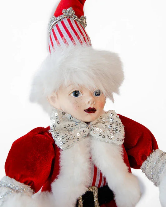 LUXURY ELF ON BALL TABLE DECORATION 40CM - Mekamart Australia
