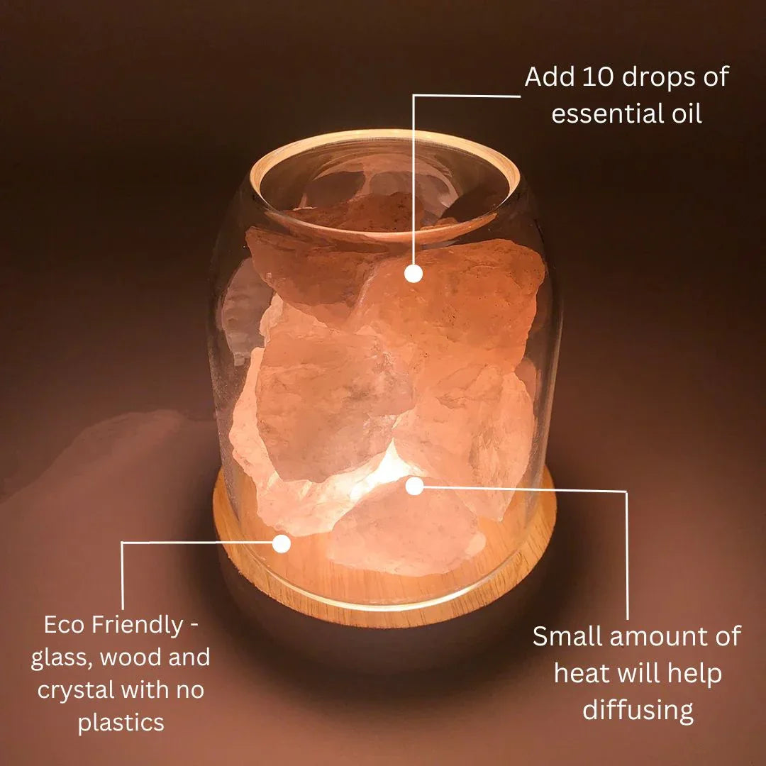 Aurora Crystal Diffuser - Rose Quartz - Mekamart Australia