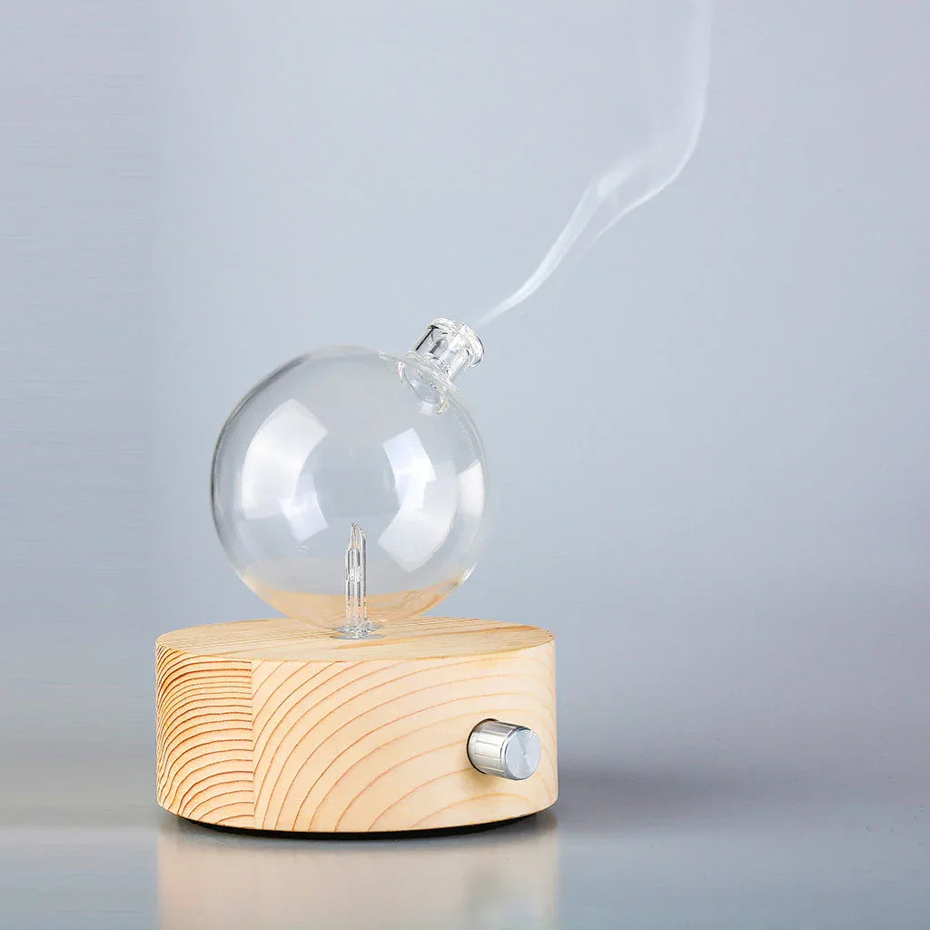 Geometry Round Nebuliser - Waterless Diffuser | Essential oil Burner | Aromatherapy| Home Fragrance - Mekamart Australia