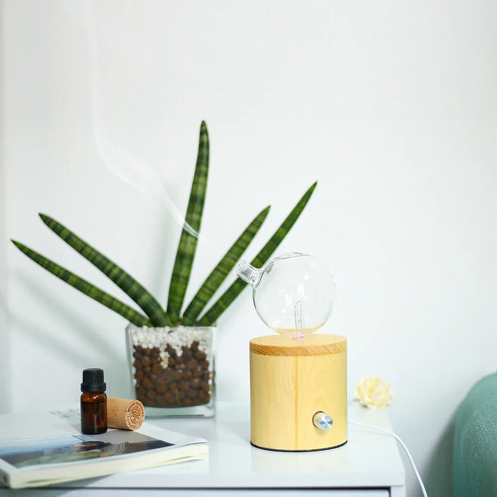 Geometry Cylinder Nebuliser - Waterless Diffuser | Essential oil Burner | Aromatherapy| Home Fragrance - Mekamart Australia