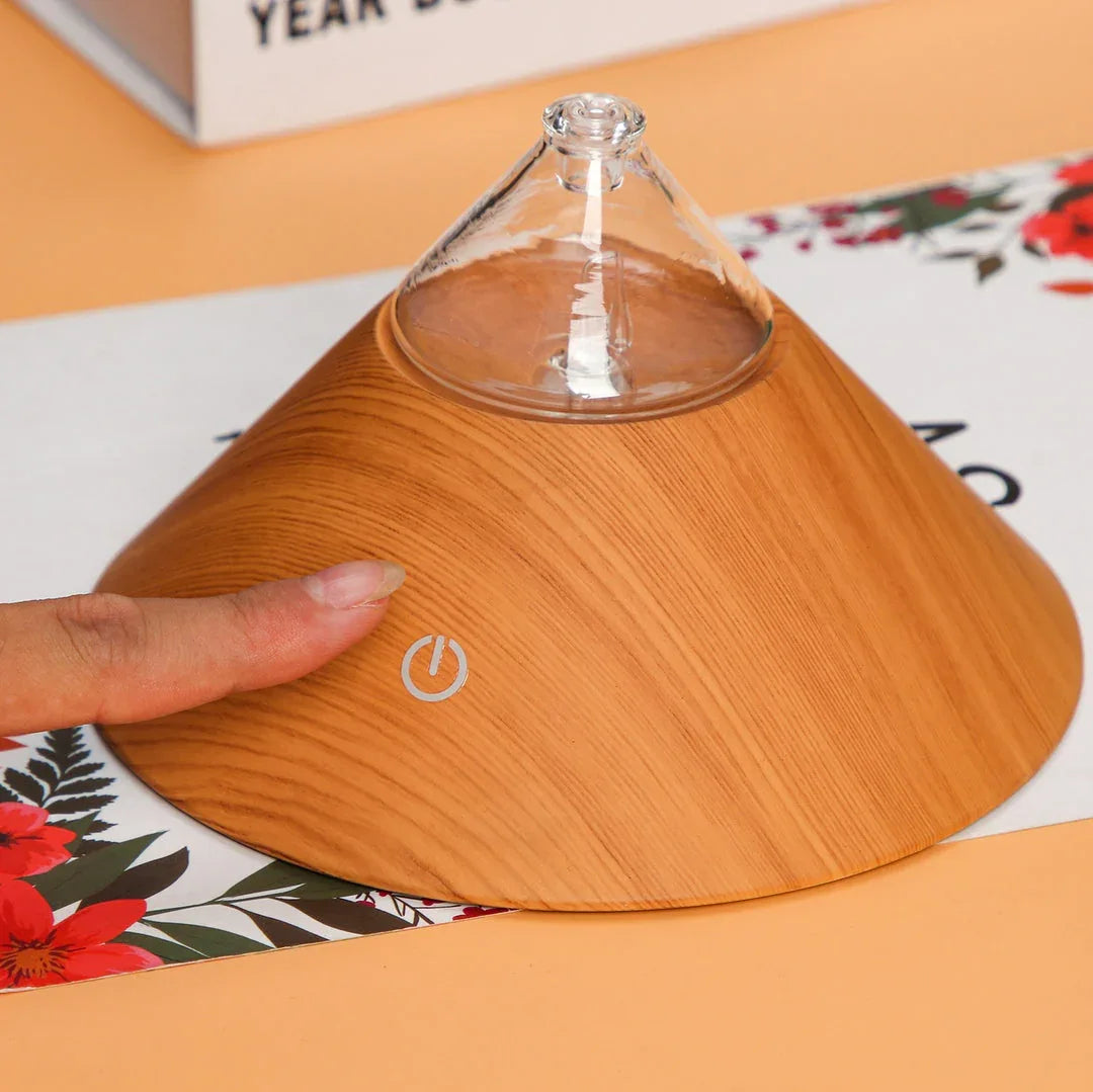 Mt Fuji Nebuliser (Portable) - 100% Bamboo Waterless Diffuser | Essential oil Burner | Aromatherapy| Home Fragrance - Mekamart Australia