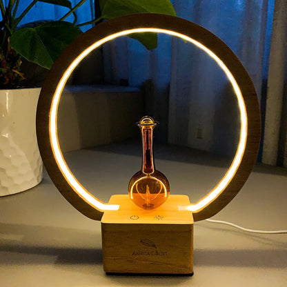 LUNA (Nebuliser+Ringlight) - Waterless Diffuser | Essential oil Burner | Aromatherapy| Home Fragrance - Mekamart Australia