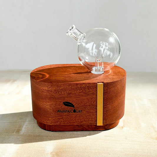 Portable Mini Orb Diffuser Redwood | Waterless Aroma Diffuser | No Plastics Essential Oil Diffusing - Mekamart Australia