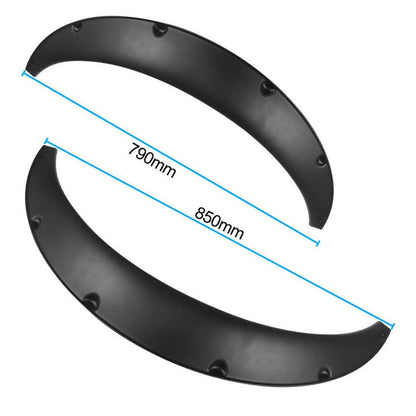 4 Pcs Universal Car Fender Flares Flexible Durable Body Wheel Extra Wide Arches
