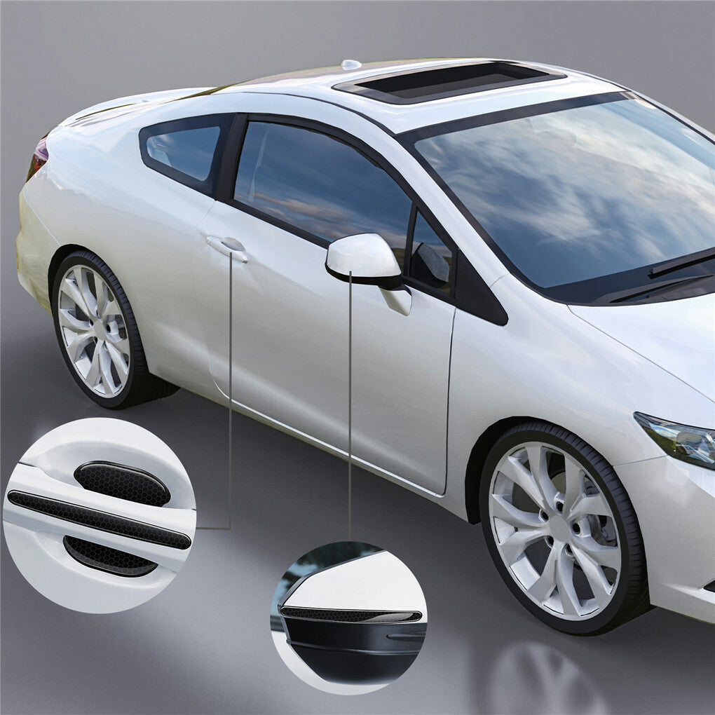 FIN 8PCS Universal Car Door Handle Cup Protector Anti-Scratches Cover Guard Film