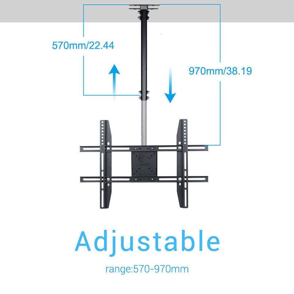 Ceiling Wall Mount TV Bracket 27- 65" with Tilt Feature & 180 Rotate For Samsung