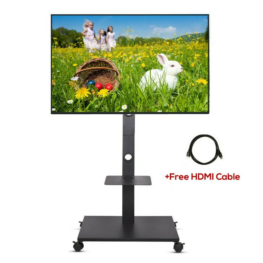 Heavy Duty Swivel Floor TV Stand Tall Corner TV Mount Stand for 32-70" LCD LED