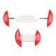Adjustable Plastic Shoe Stretcher, Red and White, Universal Size - Mekamart Australia