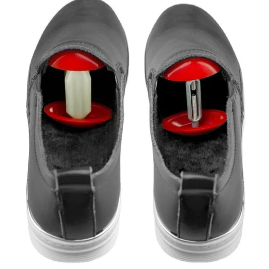 Adjustable Plastic Shoe Stretcher, Red and White, Universal Size - Mekamart Australia